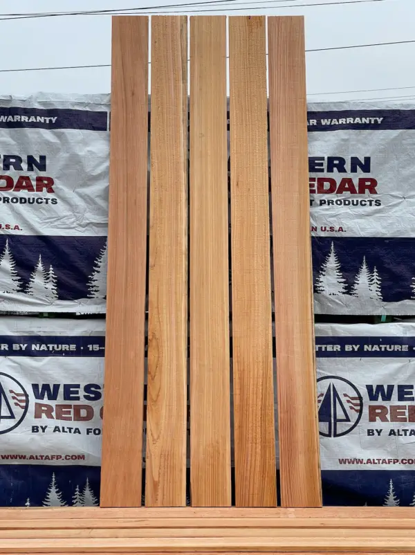 Alta 1x5.5x5 Clear Cedar Fence Board