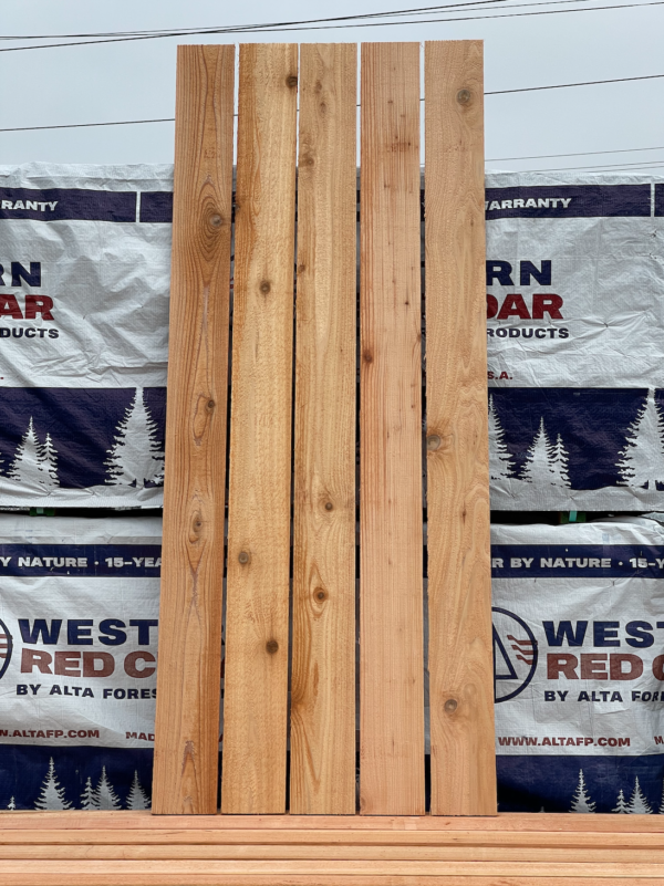 Alta 1x6x6 #1 Grade Cedar Fence Board