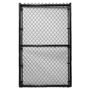 Black Chain Link Gate 6' H X 4' W