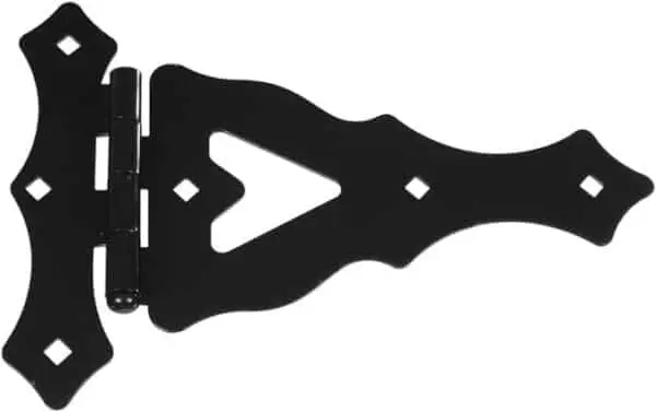 Ornamental Black Gate T-hinge 10"